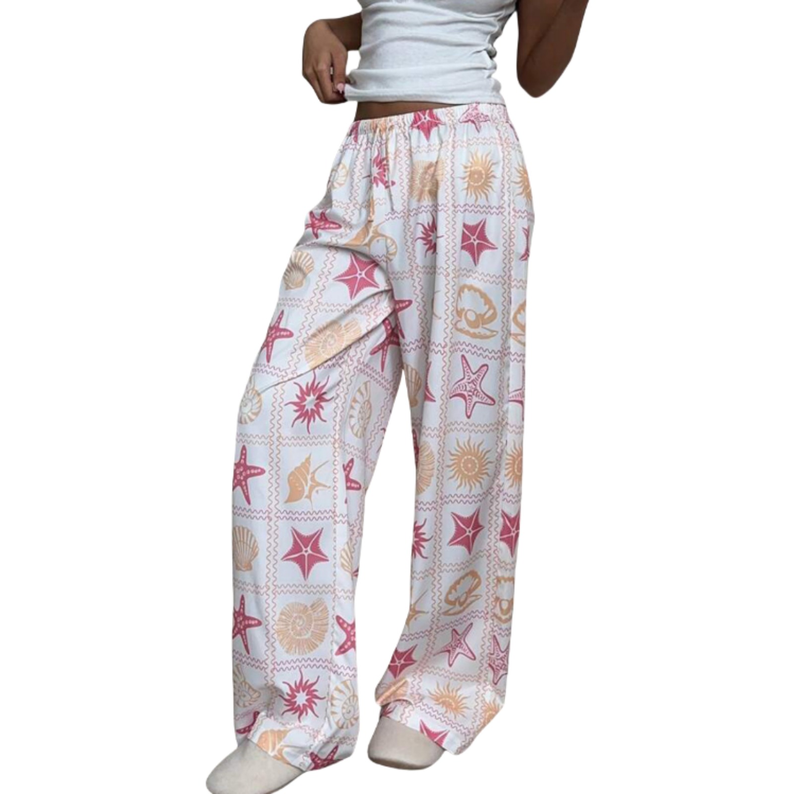 2025新款欧美气质休闲长裤跨境亚马逊外贸阔腿直筒裤百搭拖地裤女