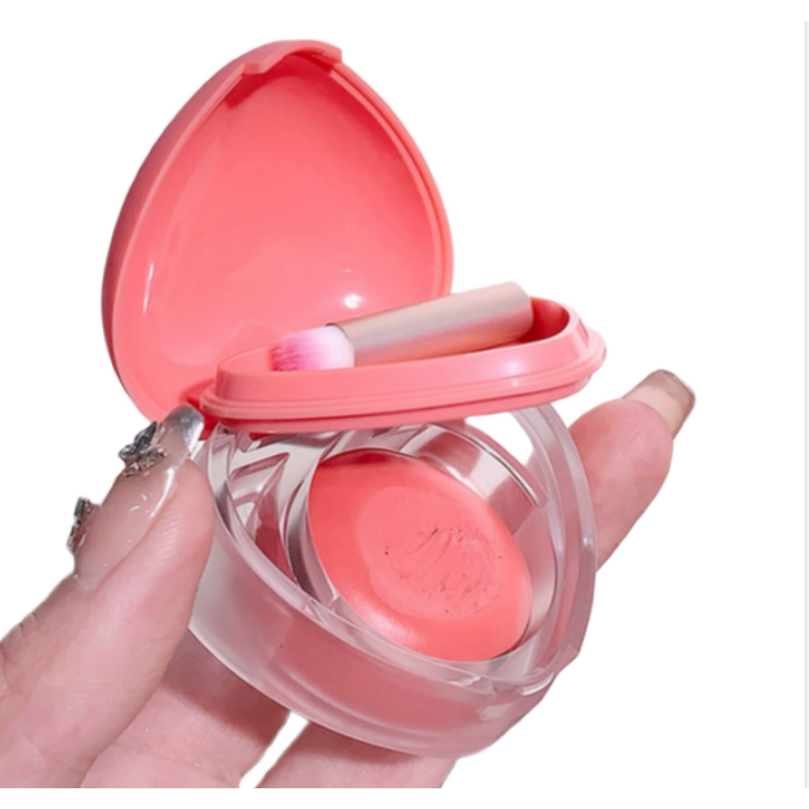 爱心唇颊两用膏细腻少女感雾面粉嫩显色韩系嫩妹跨境彩妆