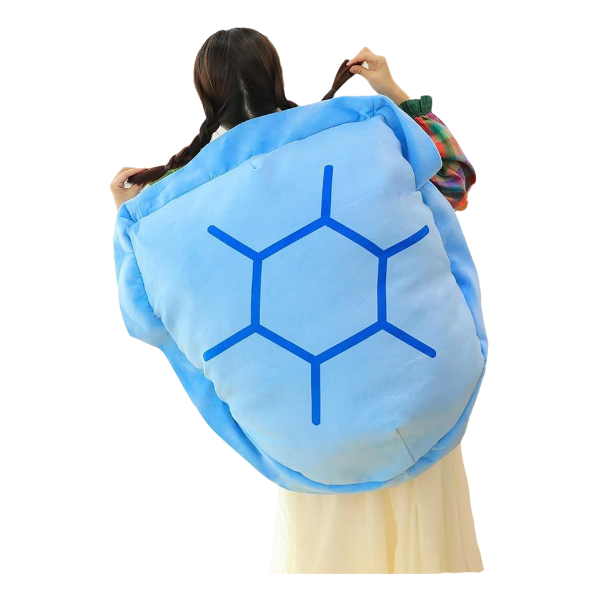 39.37in Blue Vest Style Wearable Turtle Shell Pillows Funny Turtle Pillows Plush Toy Turtle Shell Sleeping Bag