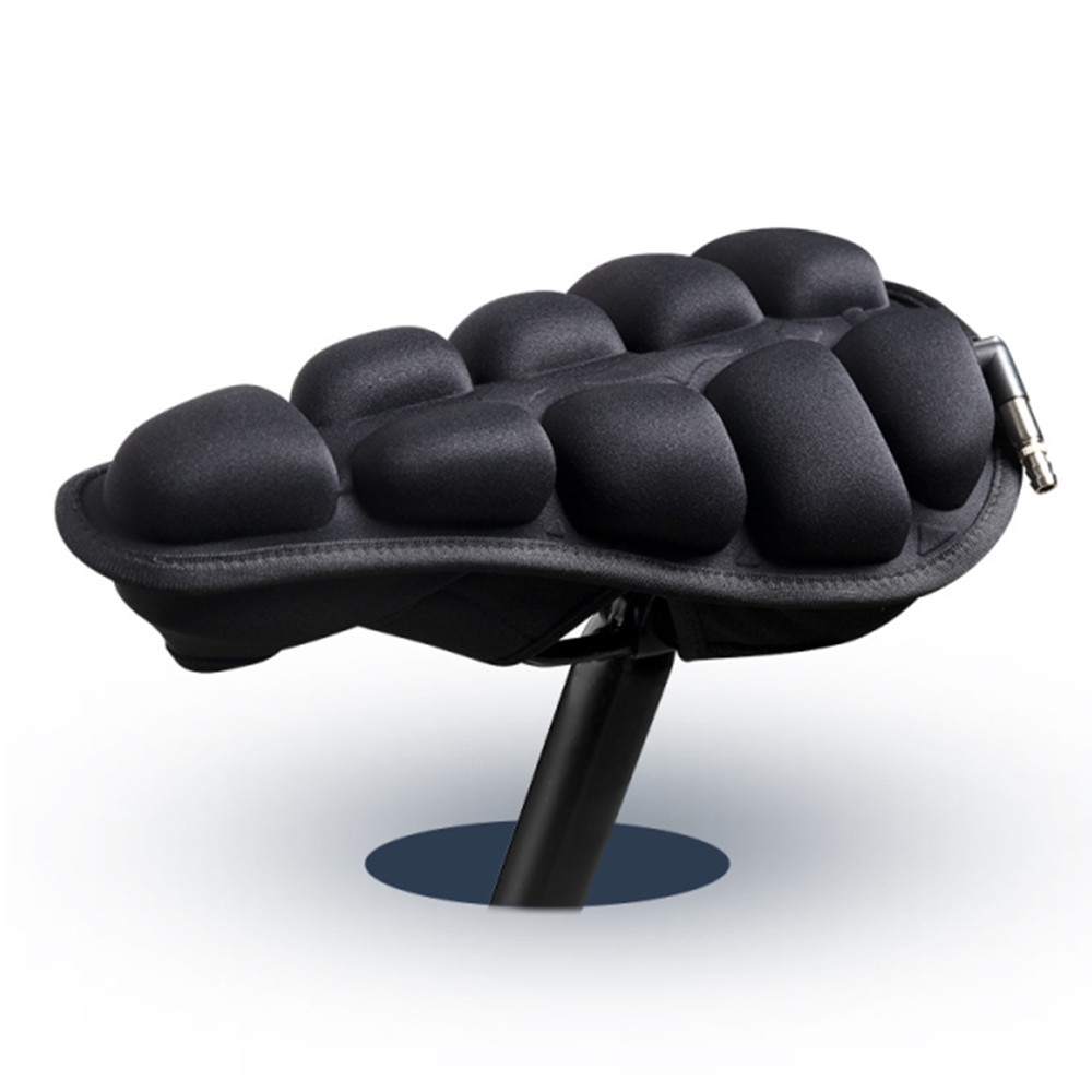 Inflatable Airbag Bike Seat Cover Comfortable and Breathable Bicycle Seat Cushion Bike Saddle Cover for Mountain Bike,Bicycle,Electric Bike,Fitness Bike,Etc