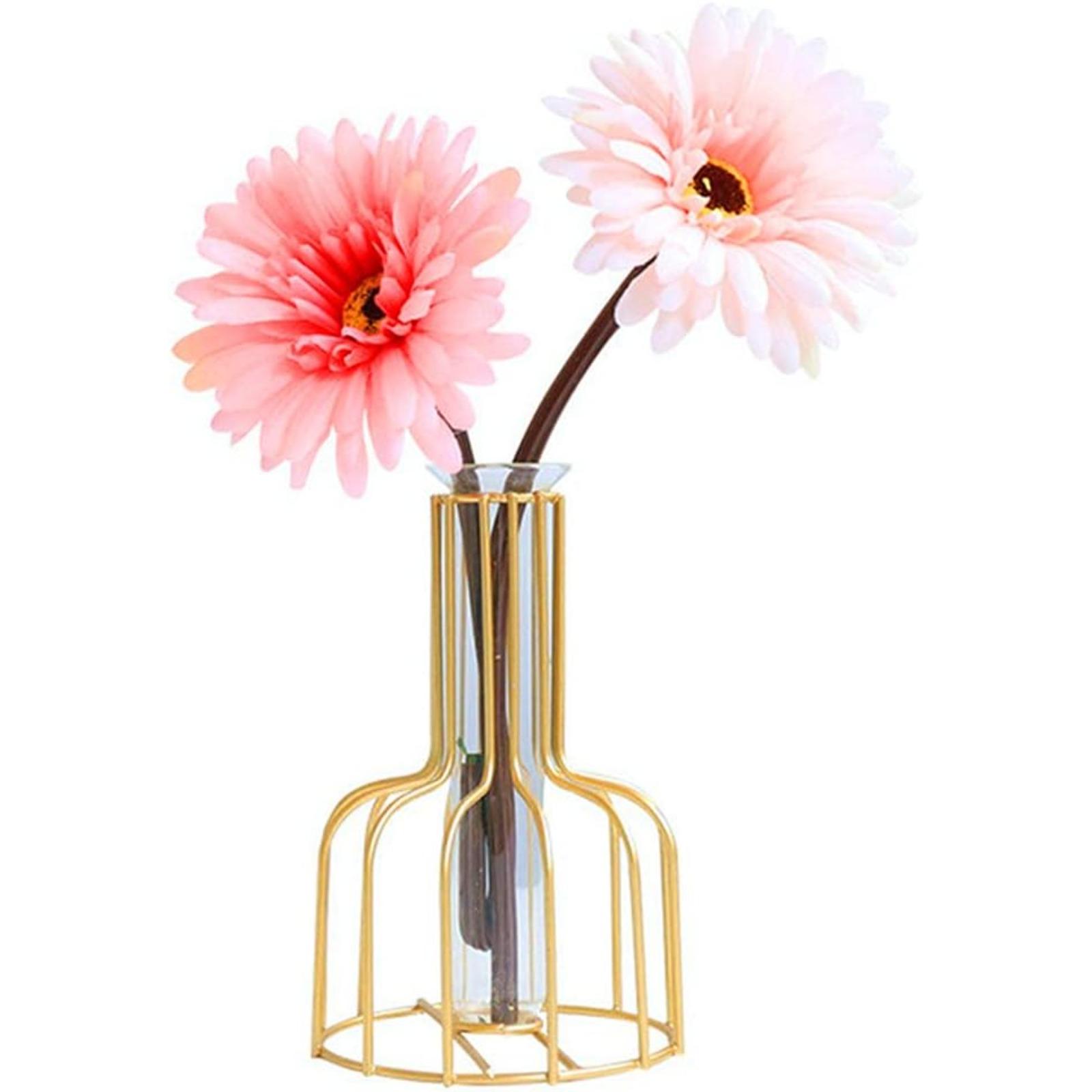 ins风北欧透明玻璃花瓶摆件家居创意简约客厅干花插花器装饰批发2件