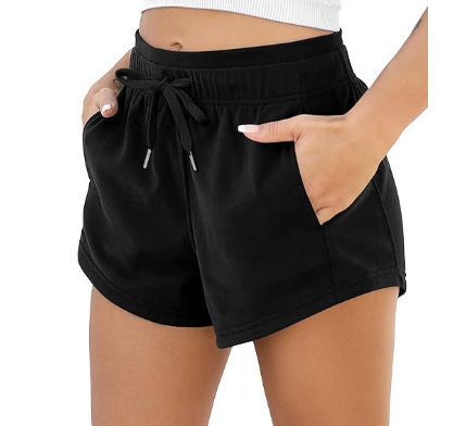 直筒宽松带口袋户外跑步短裤