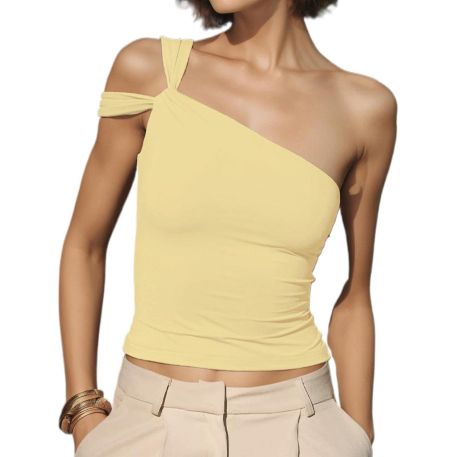 Women’s Strapless Tube Top Sleeveless Slim Crop Top Off The Shoulder Cute Cropped Cami Summer Tops