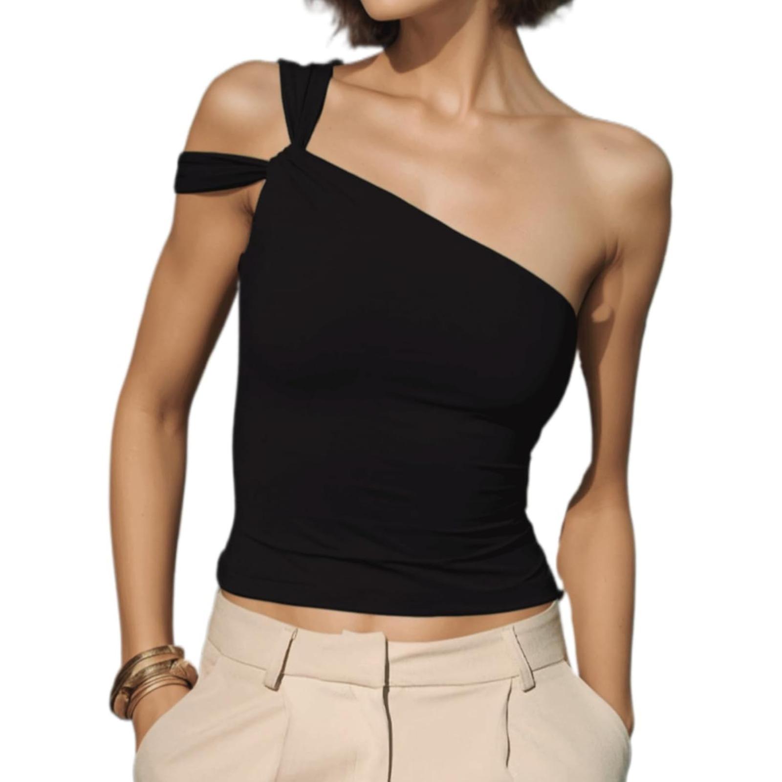 Women’s Strapless Tube Top Sleeveless Slim Crop Top Off The Shoulder Cute Cropped Cami Summer Tops