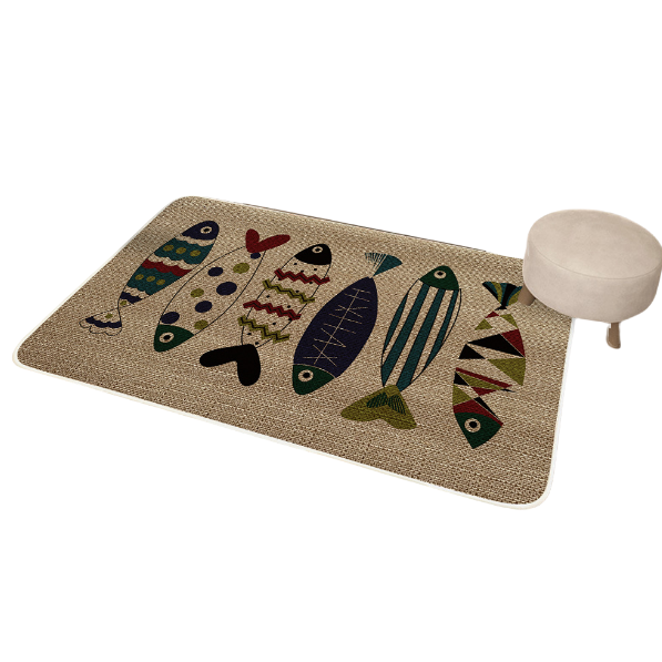 亚麻地毯地垫进门门垫厨房防滑橡胶脚垫浴室门口吸水垫子