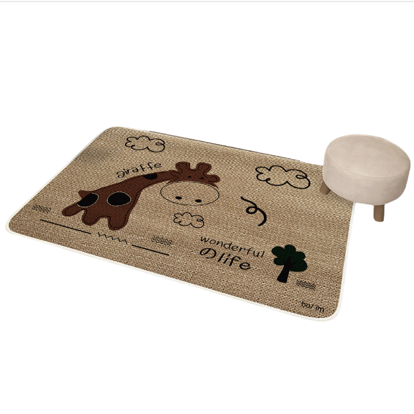 亚麻地毯地垫进门门垫厨房防滑橡胶脚垫浴室门口吸水垫子