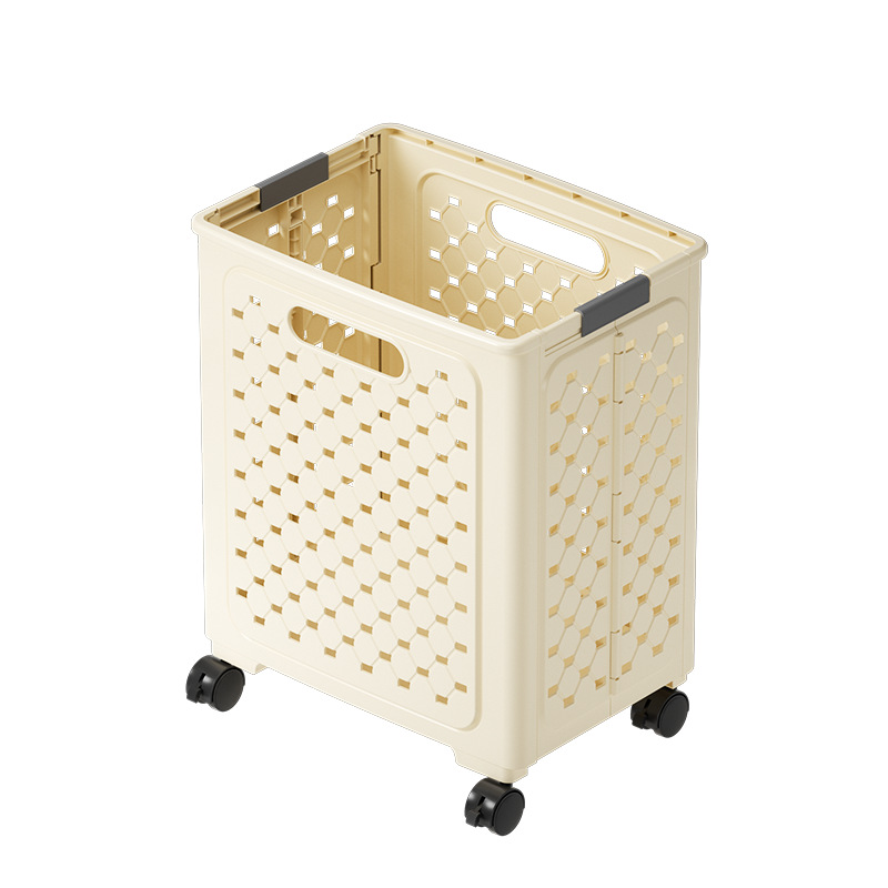 Foldable Laundry Hamper Basket - Large Capacity, Stylish & Space-Saving Clothes Organizer for Bathroom, Bedroom, or Laundry Room - Durable & Portable