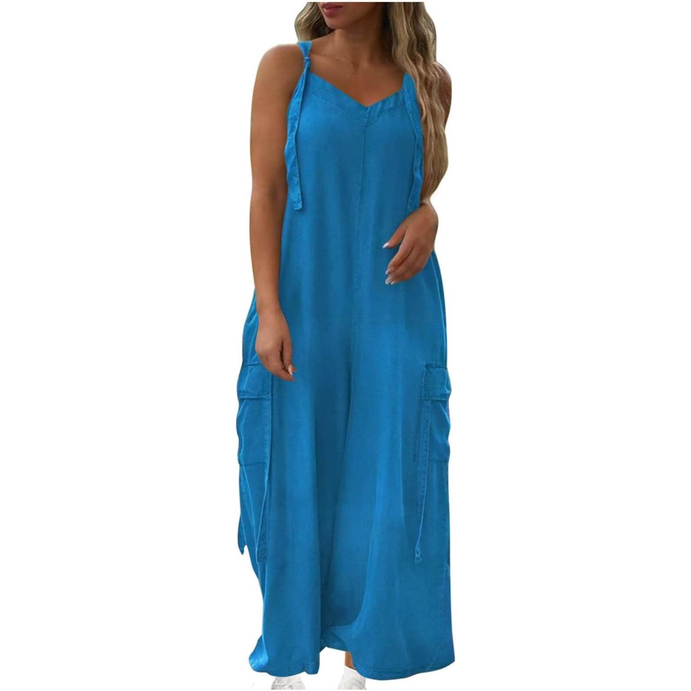 2025独立站亚马逊wish热卖欧美跨境新款夏季连体裤宽松舒适休闲裤