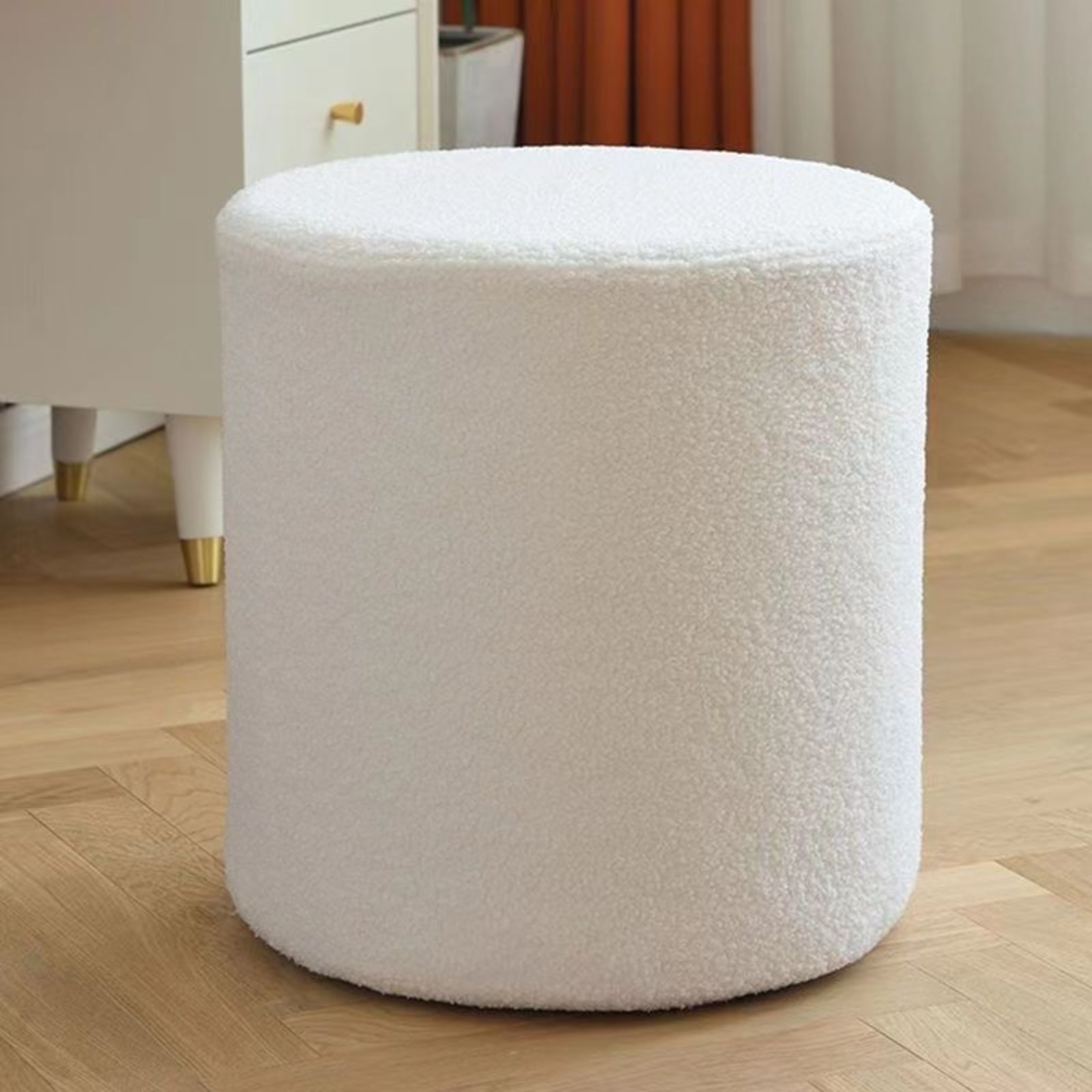 Foot RestSoft Comfortable Full Foam Filling Footstool for Living Room, Bedroom, Lightweight Comfort and Charm Floor Poof Seating Perfect to Rest Your Feet