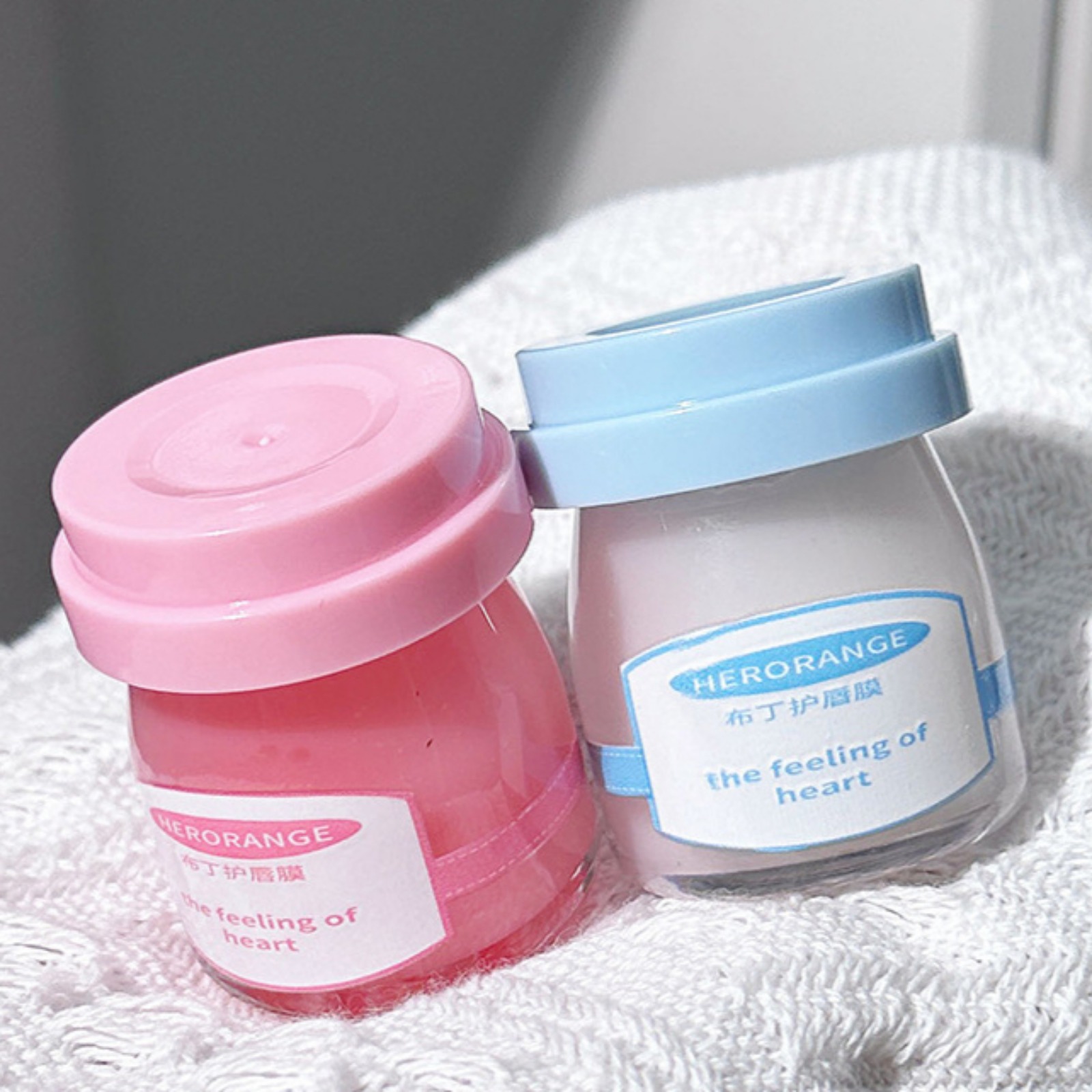 椰奶草莓布丁唇膜滋润保湿淡化唇纹去死皮睡眠修护唇膏