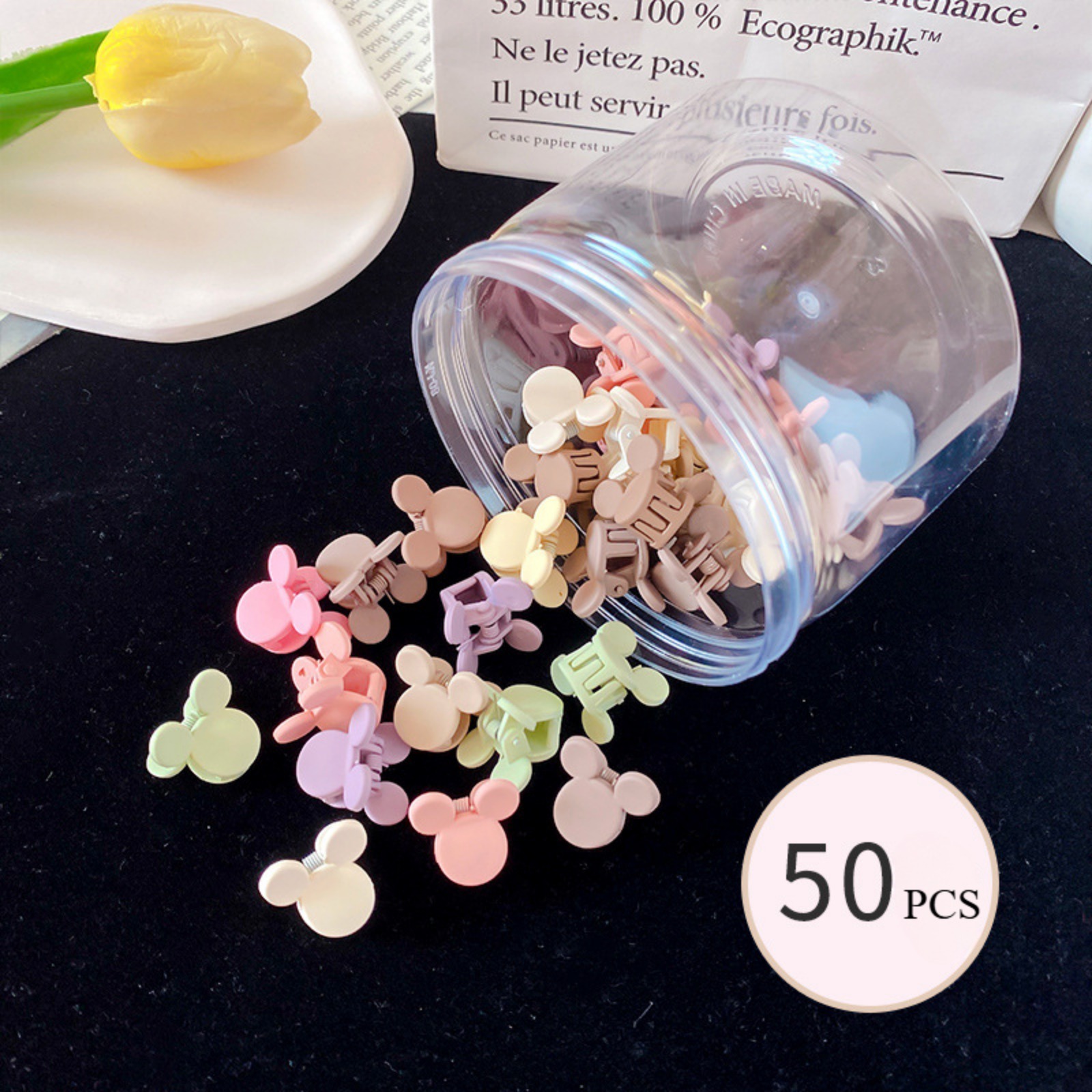 卡通迷你花朵小抓夹碎发侧边刘海夹兔子爱心发夹女发饰头饰