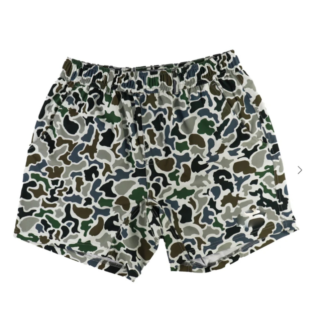 Women's 2025 Camo Print Elastic Waist Sweat Shorts Y2K Casual Loose Fit Drawstring Shorts with Pockets Summer Cute Boxer Style Streetwear Trendy Stretchy Colorful Shorts