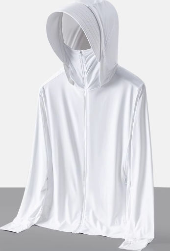 女子的UPF 50+防晒连帽衫夹克轻型长袖全拉链太阳衬衫