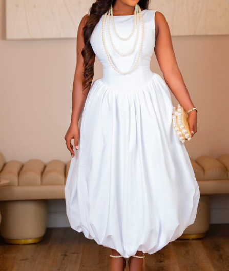 Womens Summer Sexy Bubble Maxi Dress Solid Color Sleeveless Tank Backless Long Swing Dresses