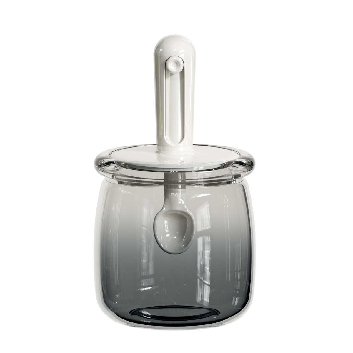 伸缩调料罐勺盖一体调料盒家用厨房调味瓶油壶密封玻璃调味罐