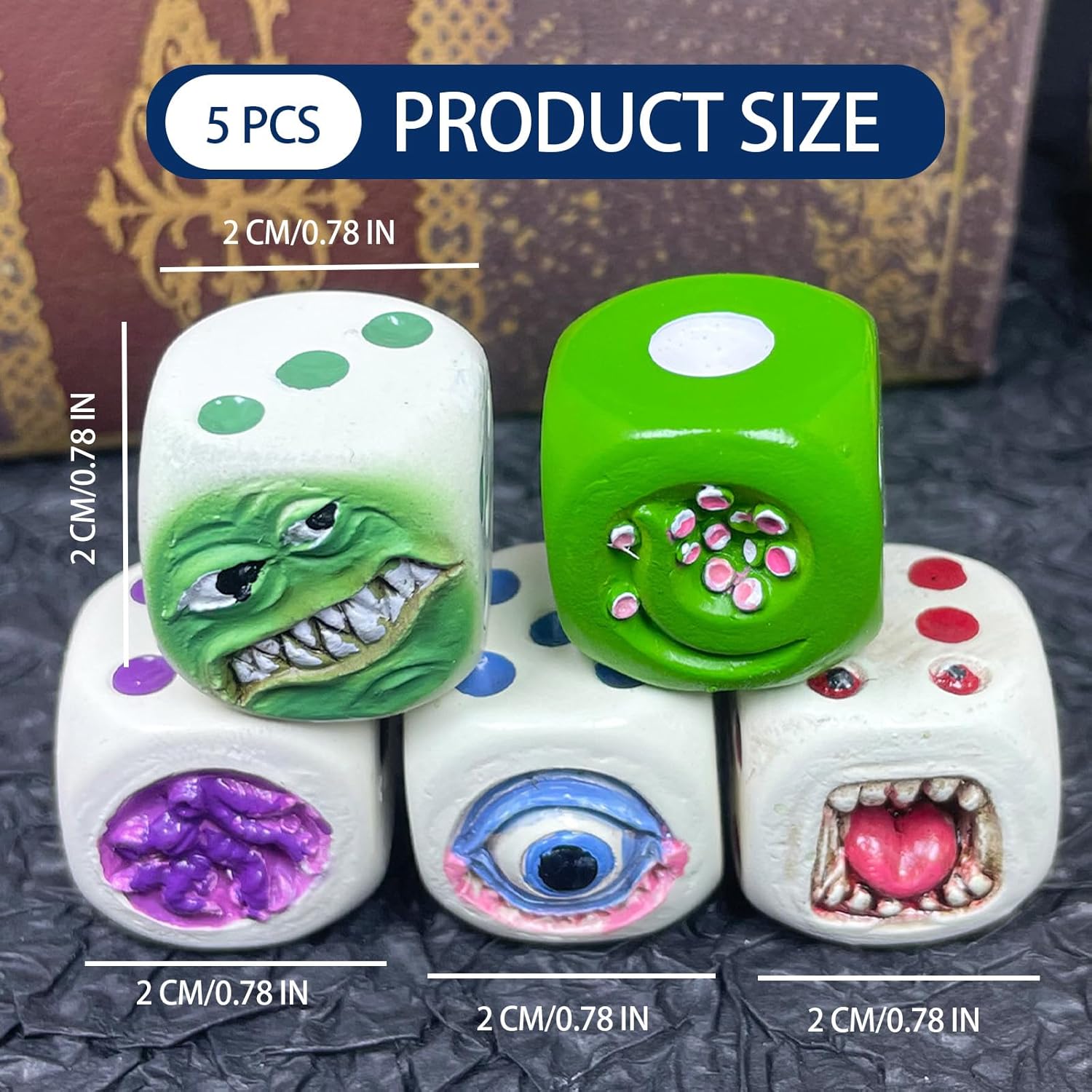 万圣节微景观摆件恶魔筛子树脂工艺品摆件