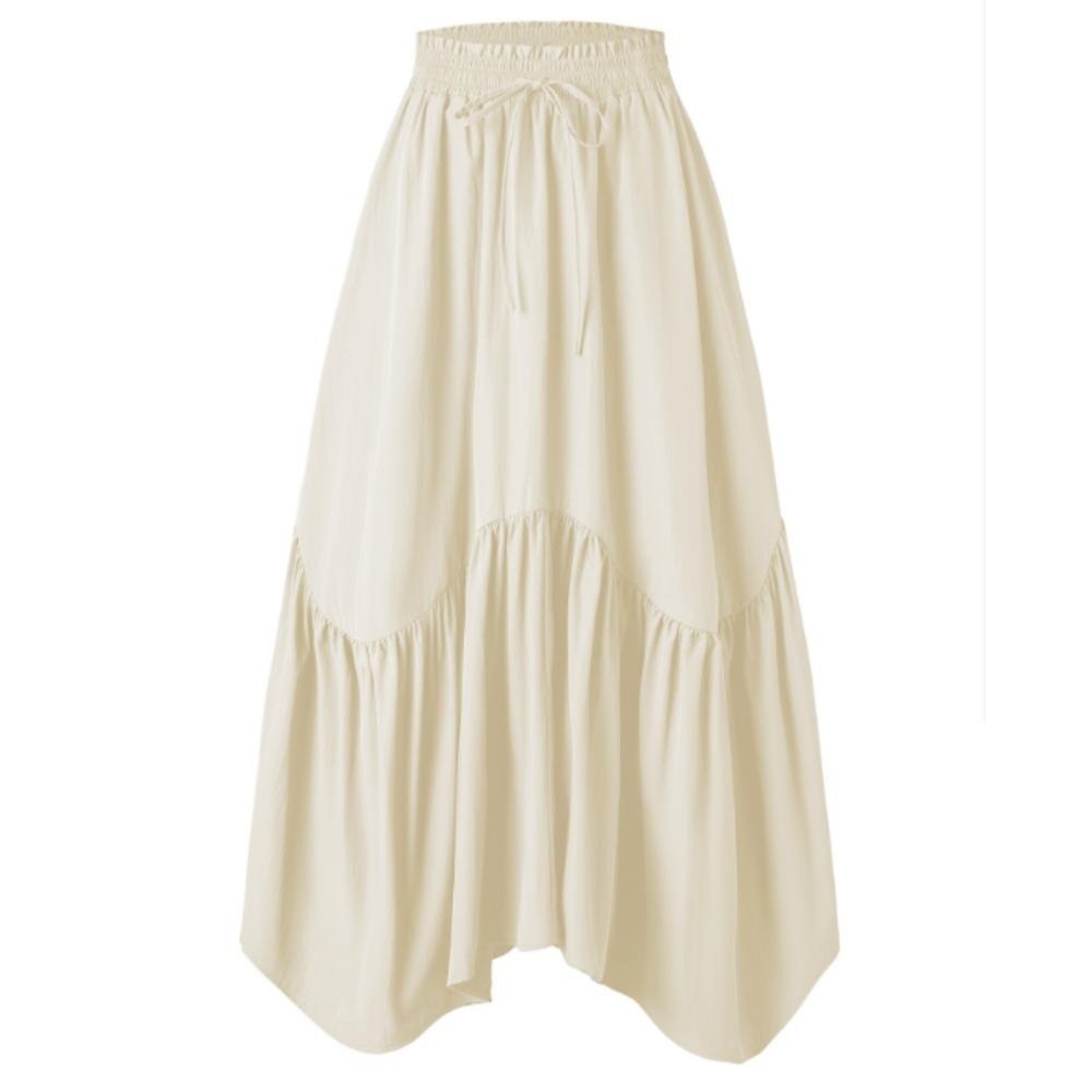Women Boho Maxi Skirts High Waist Skirt Long Skirt with Pockets with Adjustable 2025