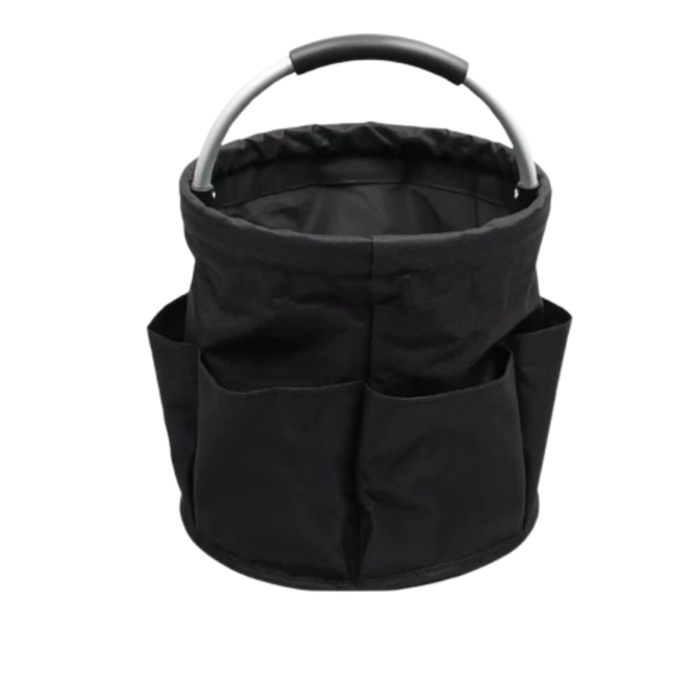 Collapsible Basket with Handles: Portable Picnic, Beach, Garden Harvest, Market Shopping Basket, Home Storage, Bathroom Organizer