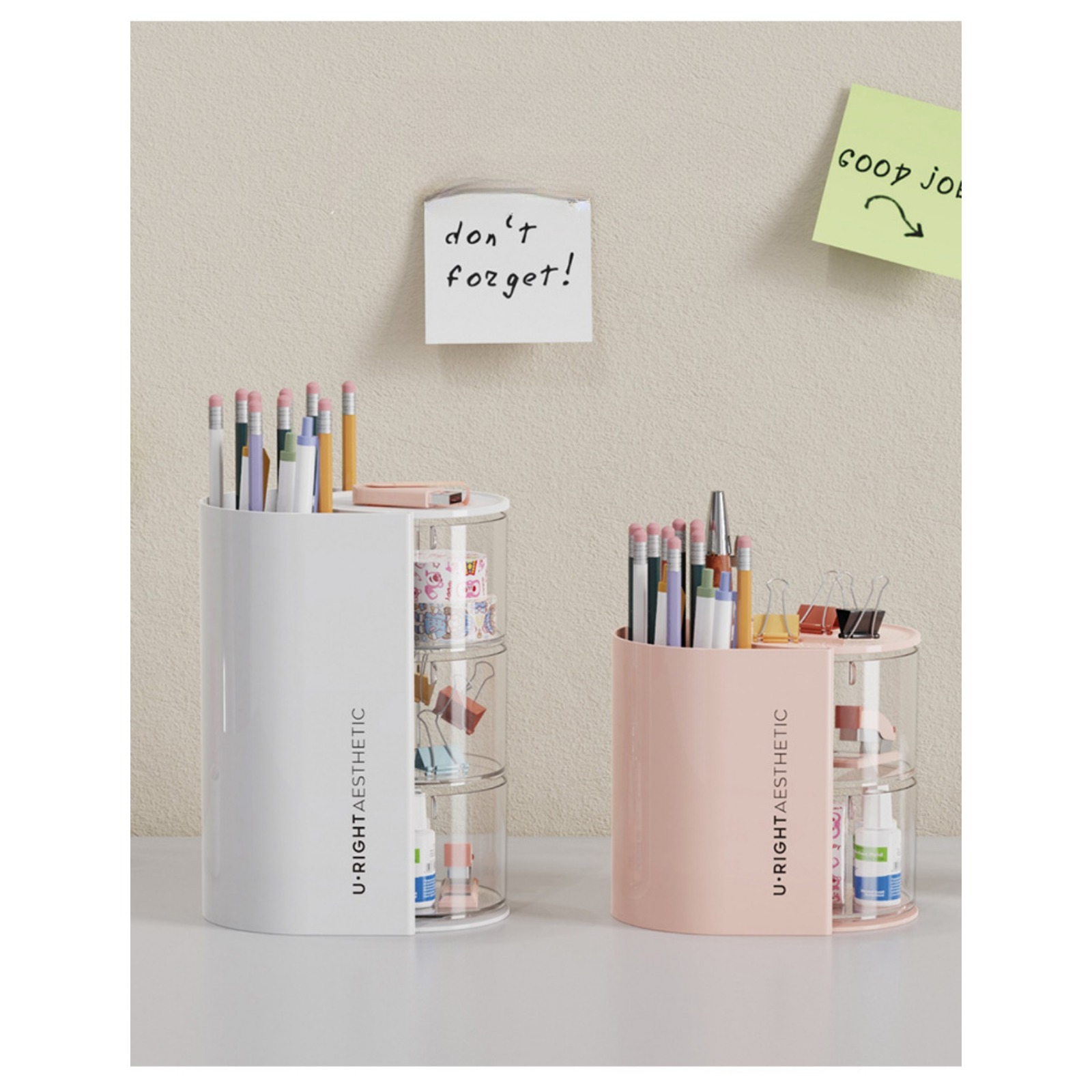 透明亚克力粉扑收纳盒桌面旋转防尘美妆蛋化妆棉气垫粉饼盒收纳盒