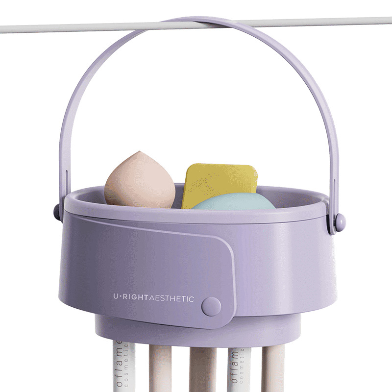 化妆刷可清洗收纳盒可拆卸化妆品美妆蛋收纳盒桌面口红眼影置物架