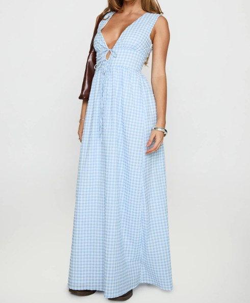 Women V Neck Maxi Dress Boho Flowy Long Dress Floral Loose Fit Summer Sundress Y2K Going Out Beach Dresses