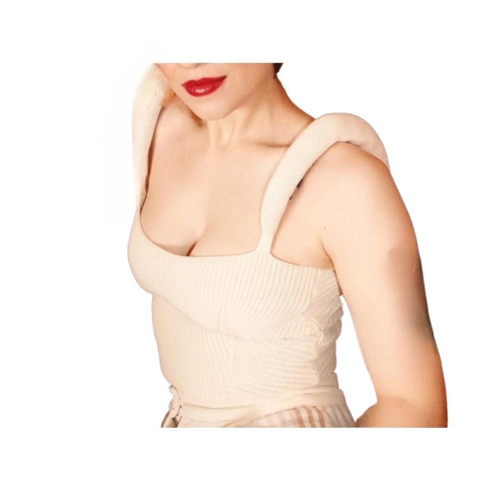 2025春夏新款欧美女装亚马逊速卖通热卖跨境露背上衣针织兔绒毛衣