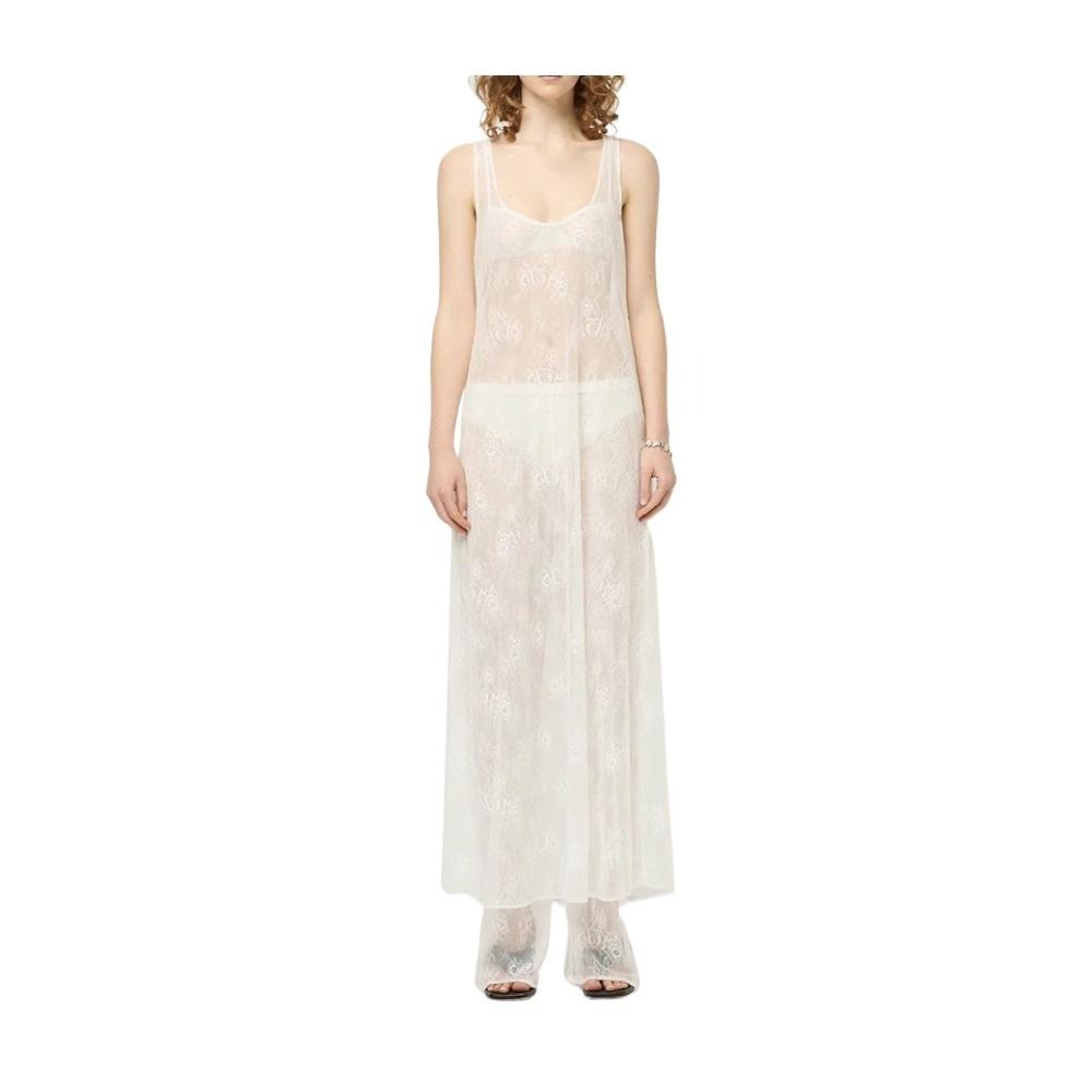 2025春夏新款欧美女装跨境热卖性感透视镂空蕾丝罩衫连衣裙