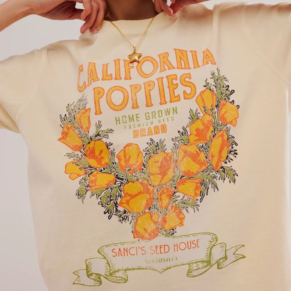 Women's New Summer Printed Casual Crewneck T-Shirt Trendy Short Sleeve Graphic Top