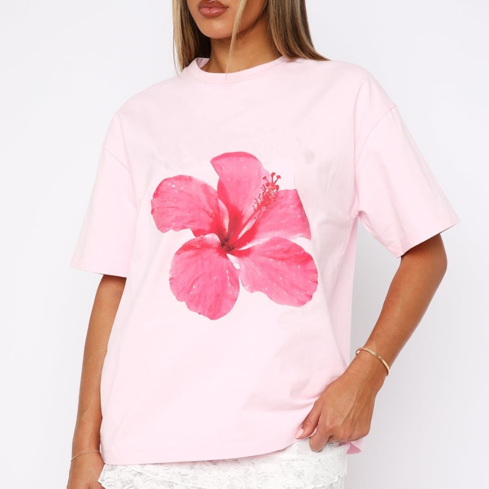 Women's New Casual Loose Floral Print Short Sleeve T-Shirt Comfortable Fashion Tee