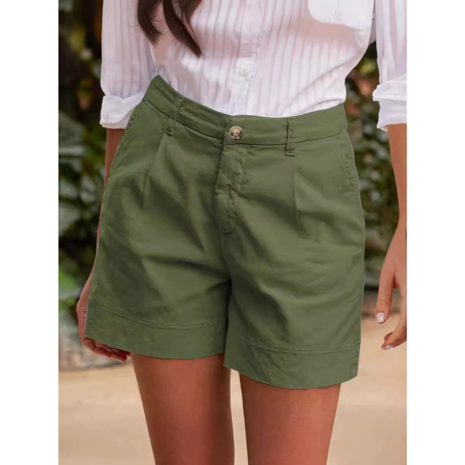 女士棉麻短裤五分裤2025春夏新款