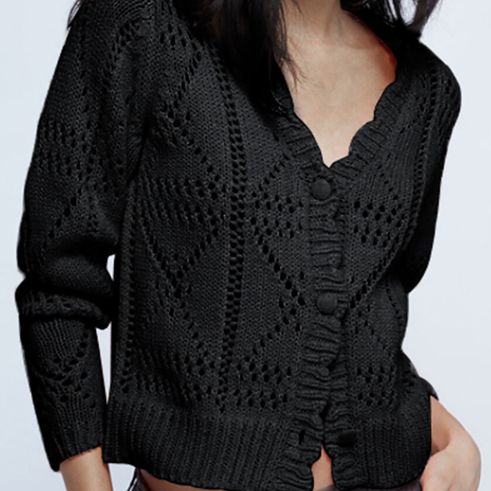 毛衣长袖开衫外套休闲针织衫春秋季女士