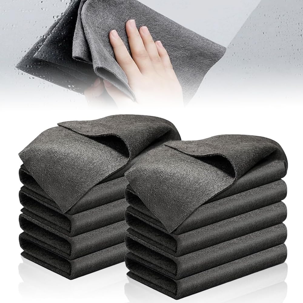 10件套 30*40cm擦玻璃不留痕专用无水印抹布,家务清洁百洁抹布