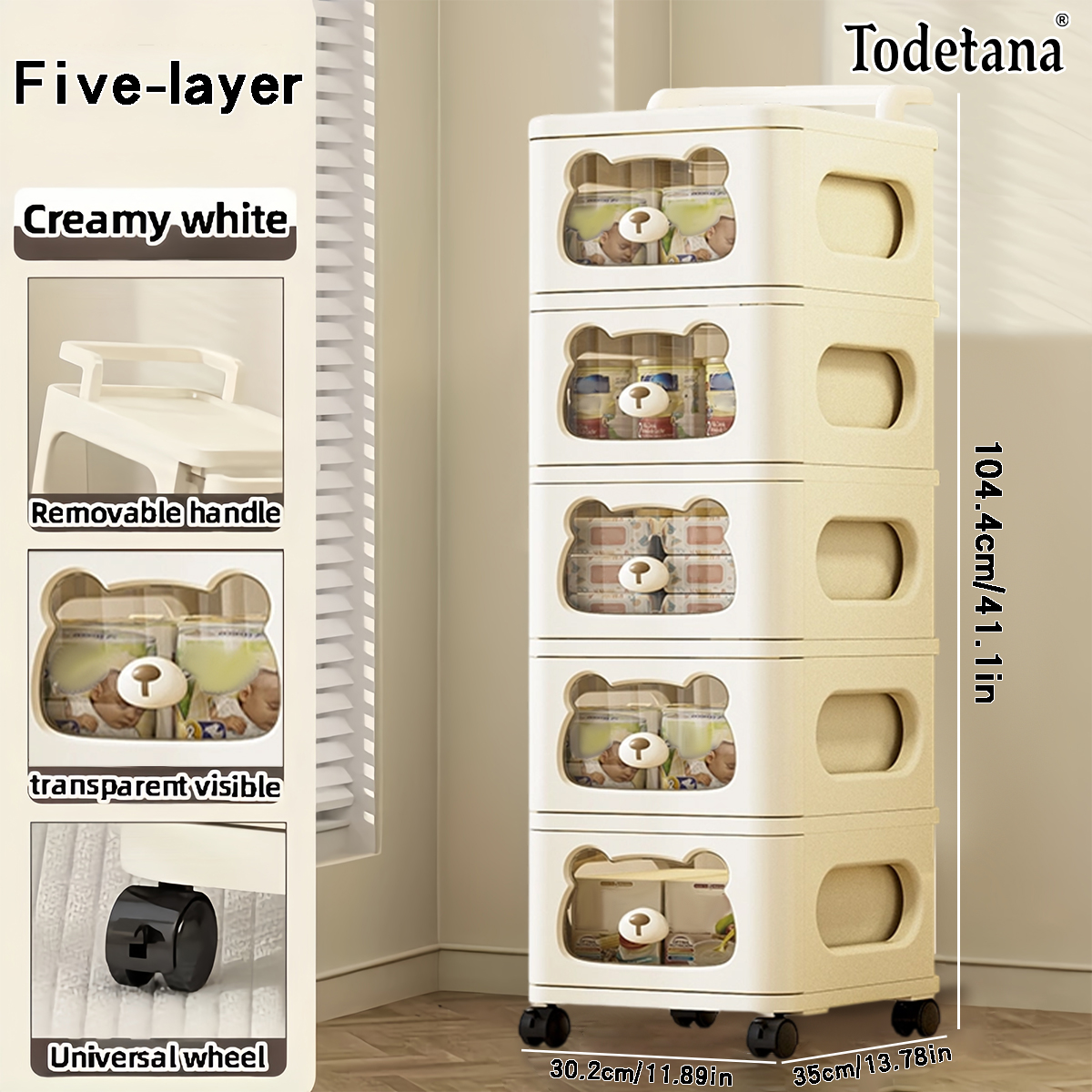 小熊置物小推车—5层