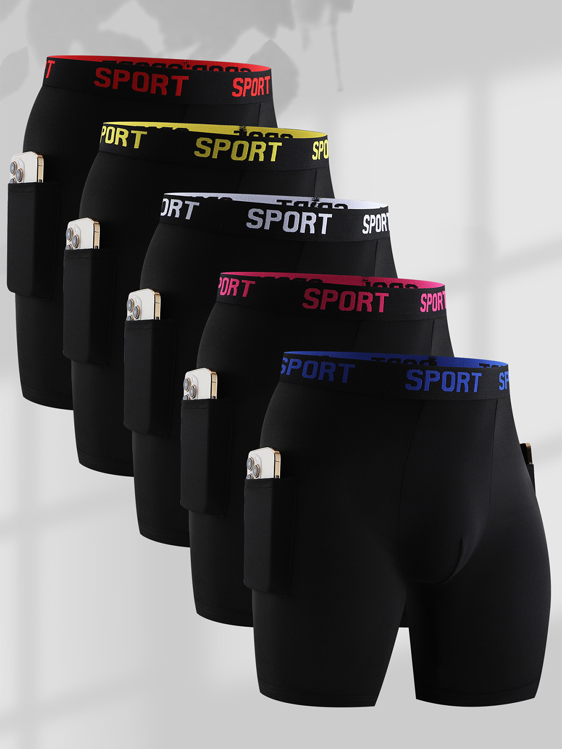 SPORT男士内裤H3口袋款5件装