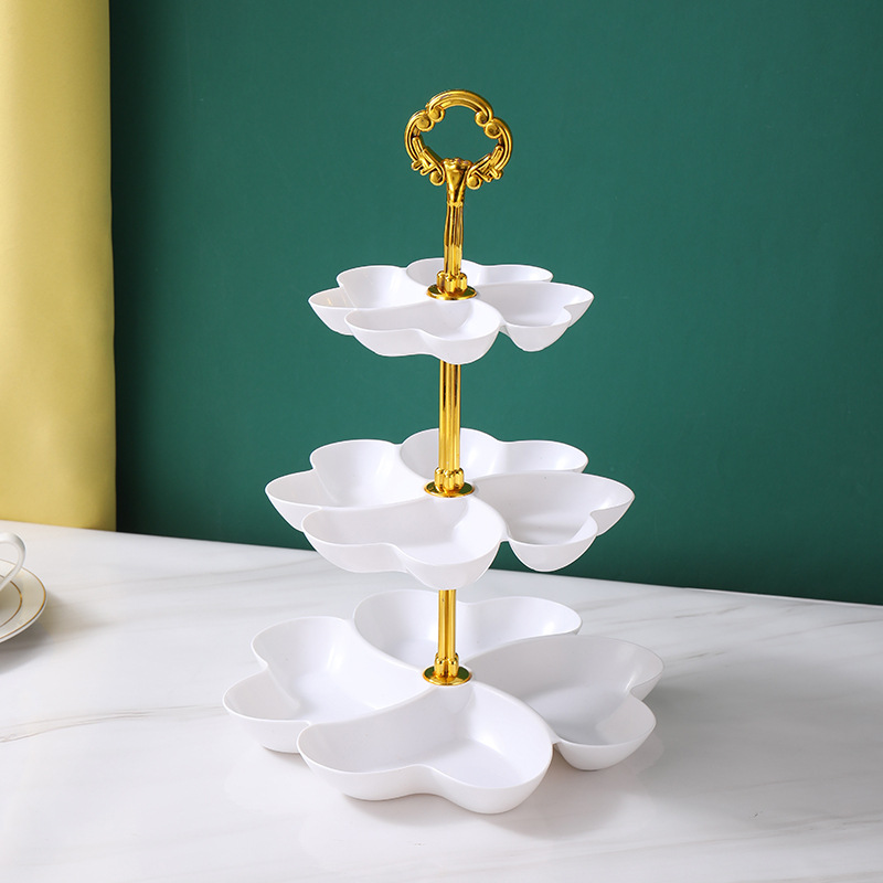 幸运草多层干果盘糖果盘