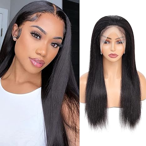 13*5 Lace Front Wig Human Hair Natural Color Straight 200% Density