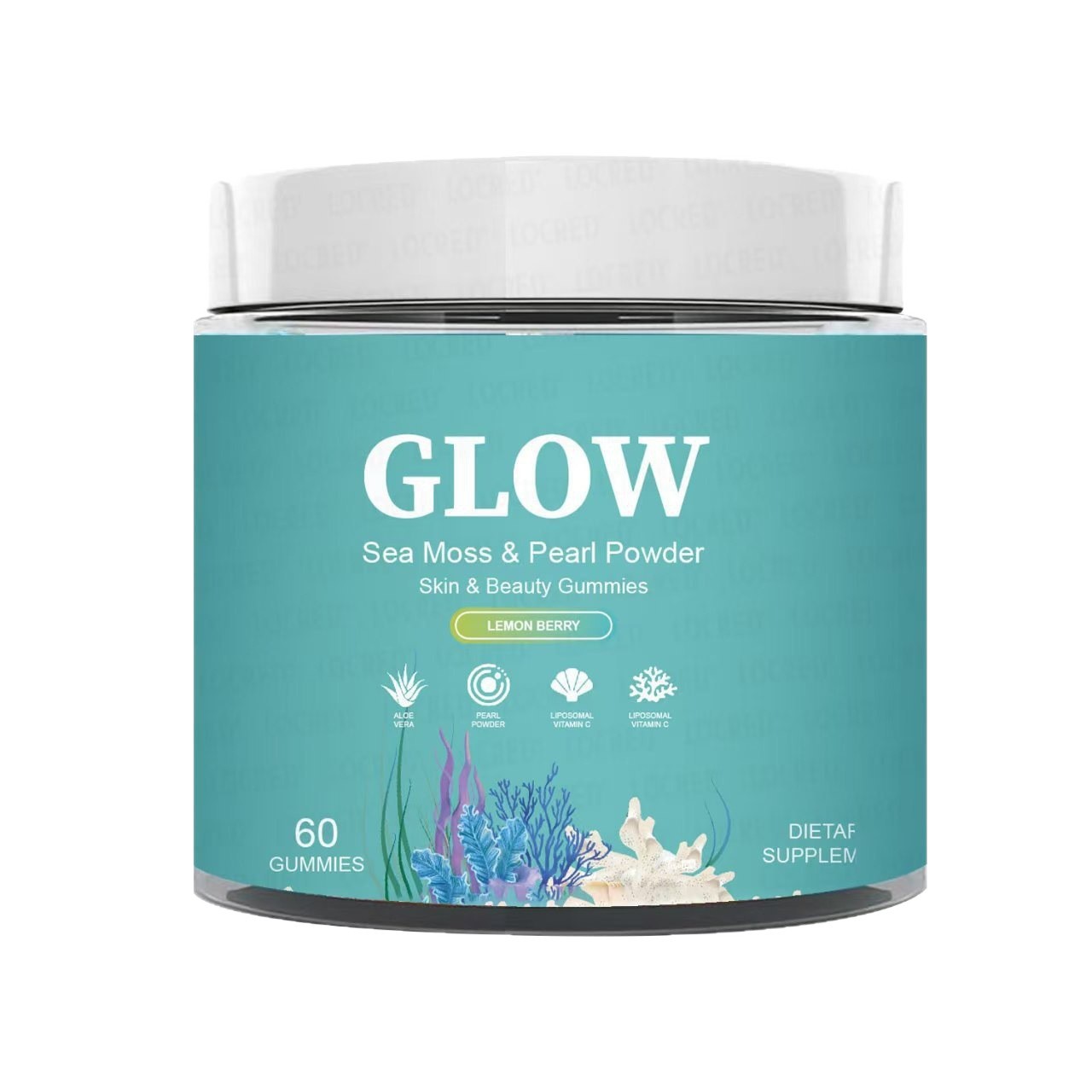 TK现货亚马逊外贸跨境热销品海苔光泽软糖Seamossglowgummies