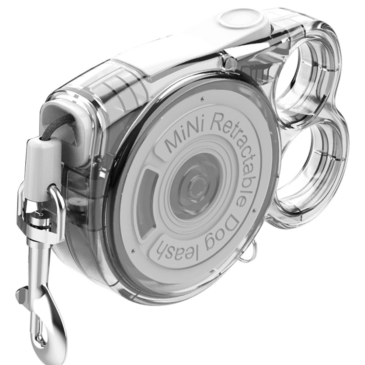 迷你伸缩狗绳-适用于小型宠物 轻便设计 易于使用 户外理想之选