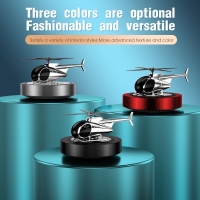 Car-mounted helicopter aromatherapy - black/silver/red.