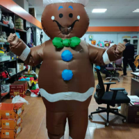 Christmas Inflatable Costume for Adult Funny Blow Up Halloween Costumes for Men Women Holiday Party Cosplay