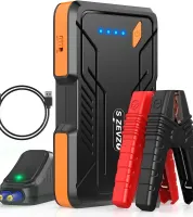 S ZEVZO Jump Starter 1000A Peak Portable Jump Starter for Car (Up to 7.0L Gas/5.5L Diesel Engine) 12V Auto Battery Booster Pack with Smart Clamp Cables, USB Charge, LED Flashlight Jump Box