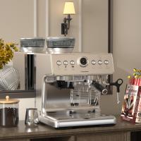 Espresso coffee machine with grinder