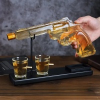 1 set of handgun sobering device+2 bullet cups+1 wooden frame【只支持海外仓一件代发自提不包邮】