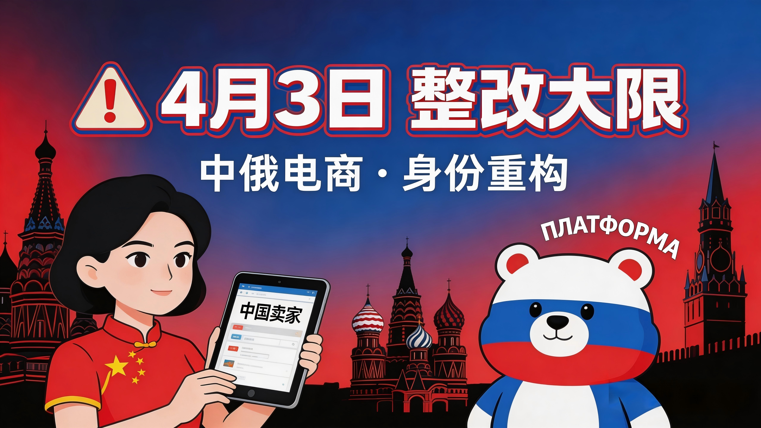 4月3日最后通牒！俄罗斯重拳整顿Ozon、WB，中国卖家必须掌握的“身份重构”生存法则！