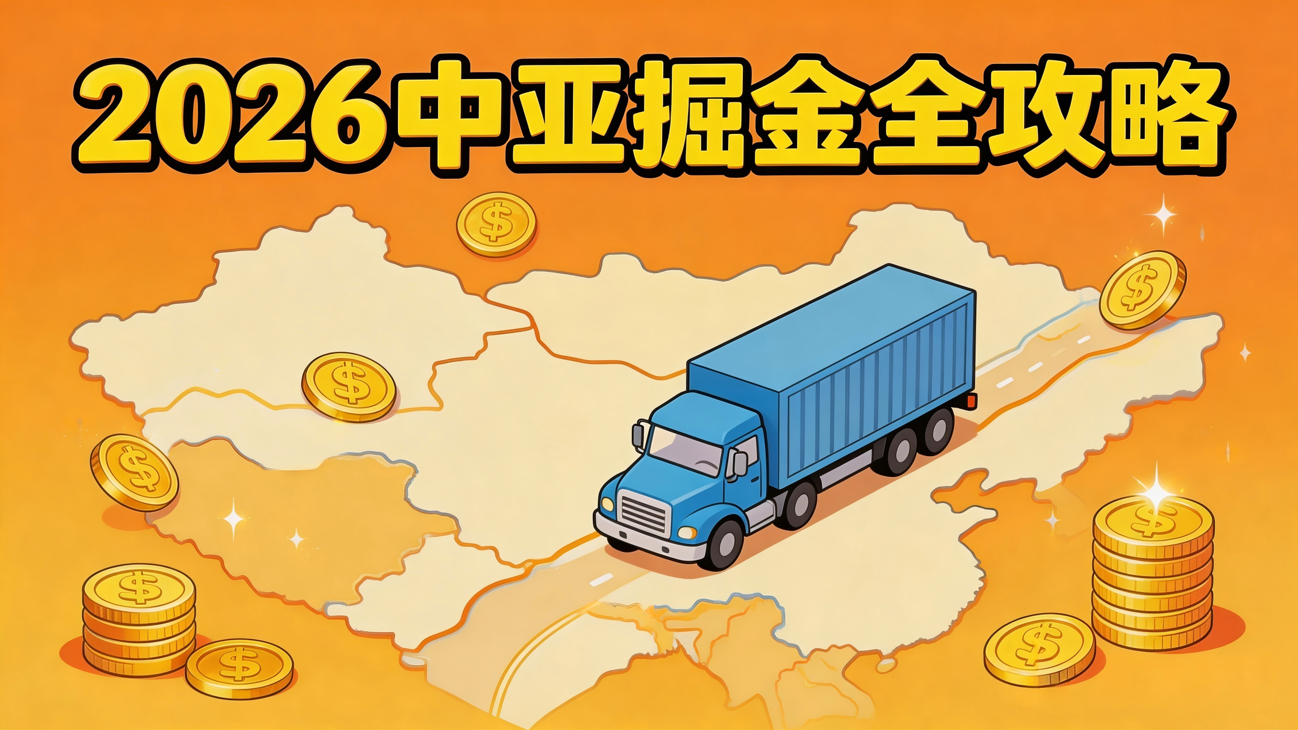 8300万人口红利爆发！2026中亚掘金全攻略：三大赛道+五国地图+平台选品，新手也能月入10万!