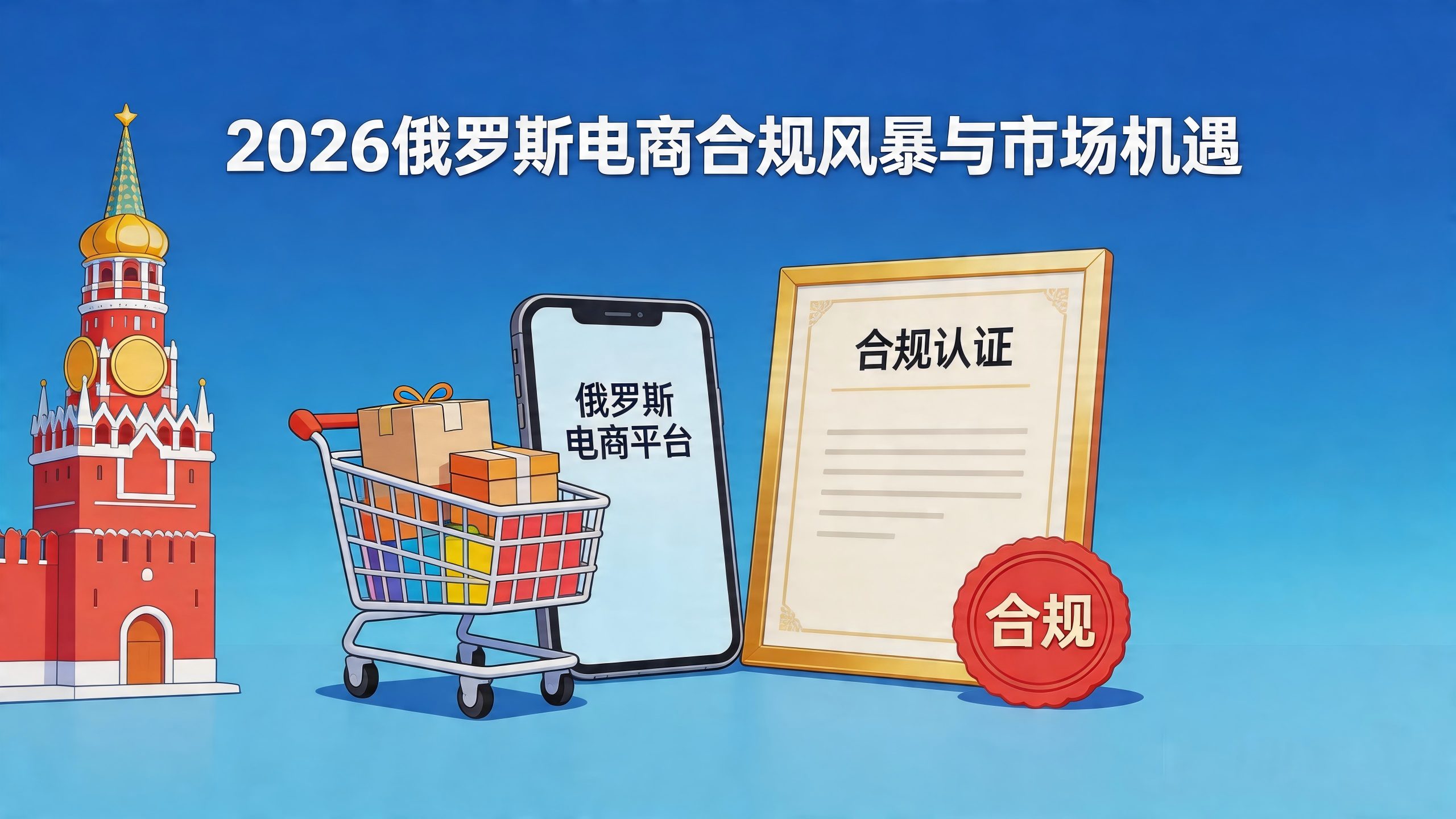 13.4万亿卢布市场进入饱和期！2026俄罗斯电商“合规风暴”升级：增值税涨至22%、本土店流量倾斜、四大高增长品类逆势爆发！
