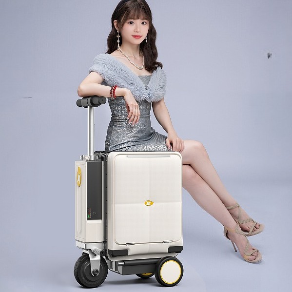 充电可骑行登机20寸大容量智能电动行李箱可拆卸轮智能电动拉杆箱