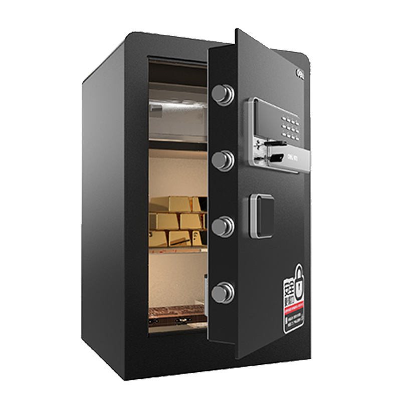得力保险箱/保险柜33575家用办公入墙保管箱小型防盗电子密码保险