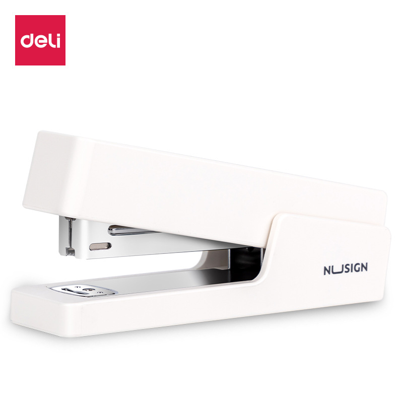 得力NS082订书机24/6订书钉 简约款订书器12号 办公用品