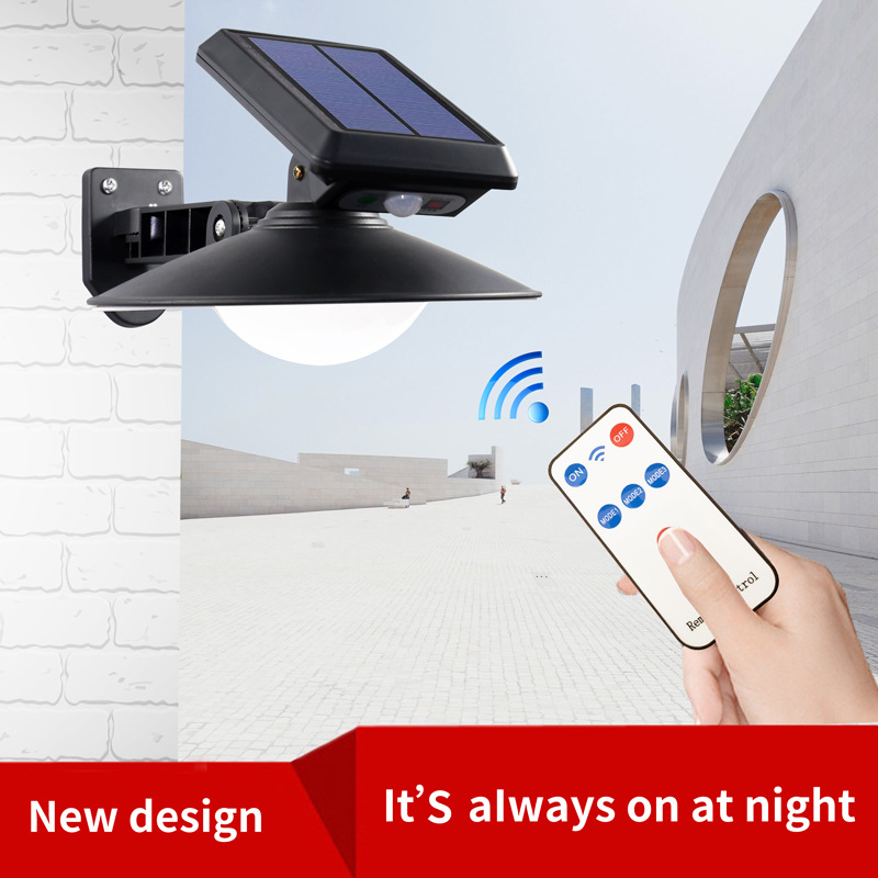 New solar street lamp Outdoor induction lamp LED circular wall lamp Outdoor waterproof landscape lamp Garden street lamp